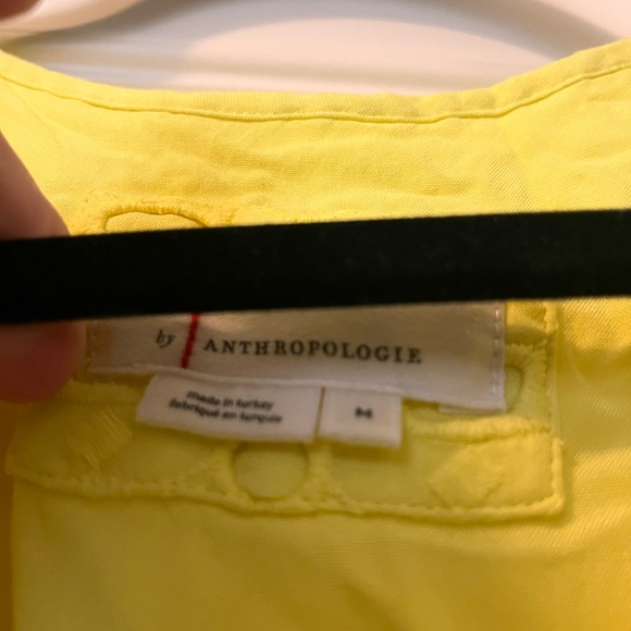 Anthropologie Yellow Eyelet Somerset Maxi Dress - M - Picture 3 of 4